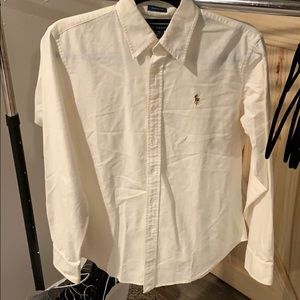 cream button up